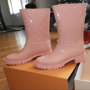 Authentic Louis Vuitton “Drop Flat Half Rain Boot”